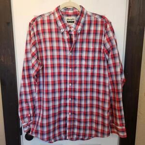 Wrangler Riata Women's XXL Red Plaid Button-Up Shirt